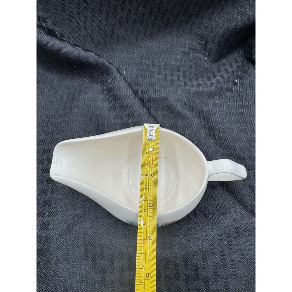 Vintage Mid Century 1950s Canonsburg TEMPORAMA Atomic Gravy Sauce Boat Dish Aqua